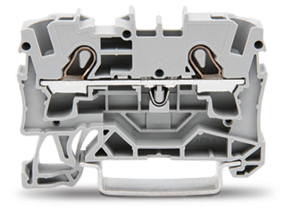 EngComp Wago 2 Pole - Cage Clamp Terminal - 4mm (Grey)