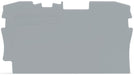 EngComp Wago End and intermediate plate 1 mm thick, gray