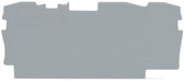 EngComp Wago End and intermediate plate 1 mm thick, gray