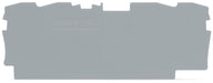 EngComp Wago End and intermediate plate 1 mm thick, gray