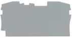 EngComp Wago End and intermediate plate 1 mm thick, gray