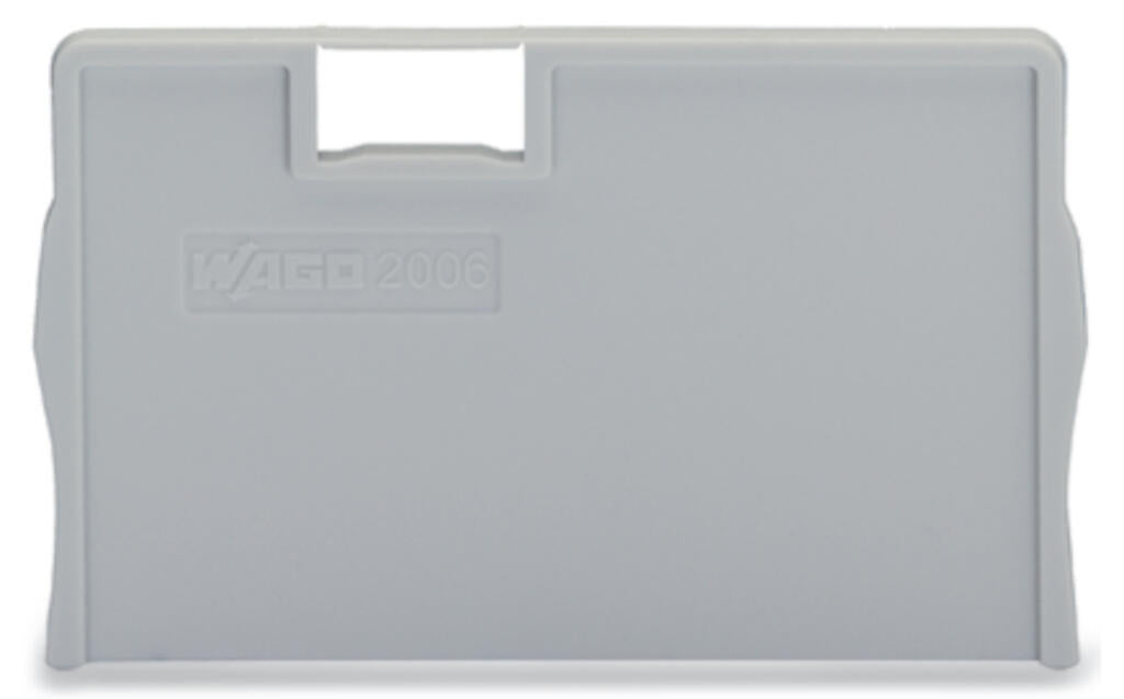 EngComp Wago Separator plate 2 mm thick oversized, gray
