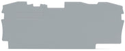 EngComp Wago End and intermediate plate 1 mm thick, gray
