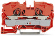 EngComp Wago 2-conductor through terminal block suitable for Ex e II applications, orange