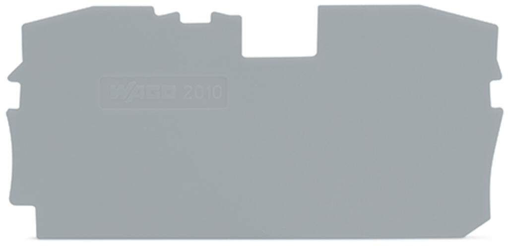EngComp Wago End and intermediate plate 1 mm thick, gray