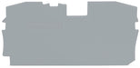 EngComp Wago End and intermediate plate 1 mm thick, gray