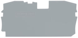 EngComp Wago End and intermediate plate 1 mm thick, gray