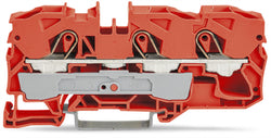 EngComp Wago 3-conductor through terminal block suitable for Ex e II applications, orange