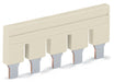 EngComp Wago Push-in type jumper bar insulated 5-way, light gray