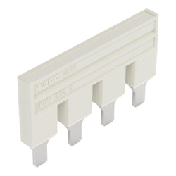 EngComp Wago Push-in type jumper bar insulated 4-way, light gray