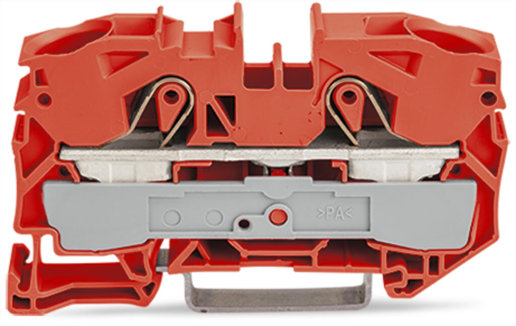 EngComp Wago 2-conductor through terminal block suitable for Ex e II applications, orange