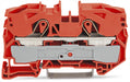 EngComp Wago 2-conductor through terminal block suitable for Ex e II applications, orange