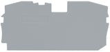 EngComp Wago End and intermediate plate 1 mm thick, gray