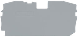 EngComp Wago End and intermediate plate 1 mm thick, gray