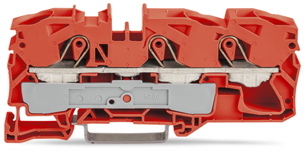EngComp Wago 3-conductor through terminal block suitable for Ex e II applications, orange