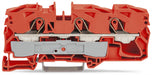 EngComp Wago 3-conductor through terminal block suitable for Ex e II applications, orange