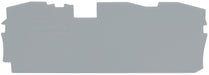 EngComp Wago End and intermediate plate 1 mm thick, gray