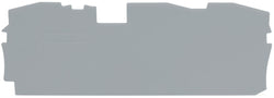 EngComp Wago End and intermediate plate 1 mm thick, gray