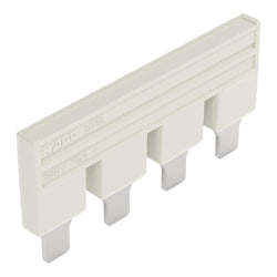 EngComp Wago Push-in type jumper bar insulated 4-way, light gray