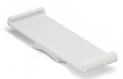 EngComp Wago Group marker carrier for snapping into end stops 10 mm wide, white