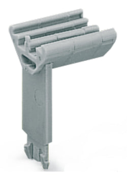 EngComp Wago Group marker carrier for up to 2 WMB markers 10 mm wide, gray