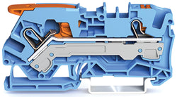 EngComp Wago 2 Pole - Lever to Push Clamp Terminal - 6mm (Blue)