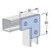Unistrut 2077590 Flat Plate 3 Hole Right Angle HDG