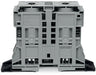 EngComp Wago 2-conductor through terminal block with fixing flange, gray