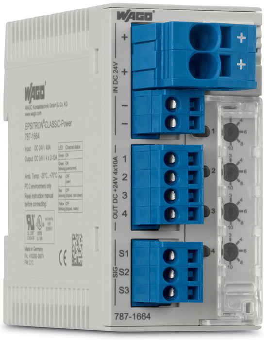 EngComp Wago Electronic circuit breaker 24 VDC 4 x 10 A