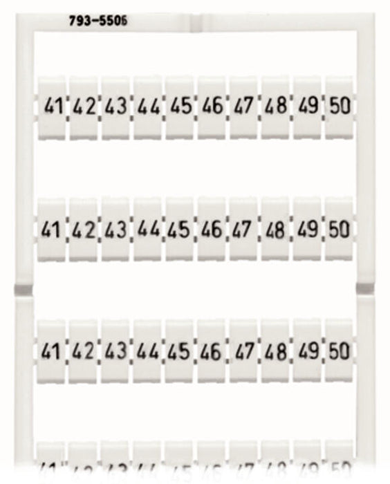 EngComp Wago WMB Multiple marking system Horizontal marking 41 ... 50 (10x), white