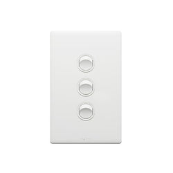 Excel Life Legrand EXCEL LIFE 3 GANG SWITCH 16A/16AX VERTICAL MATT WHITE