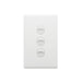 Excel Life Legrand EXCEL LIFE 3 GANG SWITCH 16A/16AX VERTICAL MATT WHITE