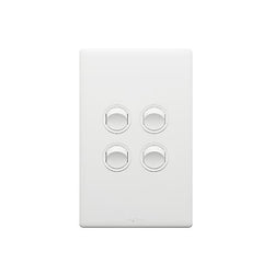 Excel Life Legrand EXCEL LIFE 4 GANG SWITCH 16A/16AX VERTICAL MATT WHITE