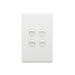 Excel Life Legrand EXCEL LIFE 4 GANG SWITCH 16A/16AX VERTICAL MATT WHITE