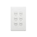 Excel Life Legrand EXCEL LIFE 6 GANG SWITCH 16A/16AX VERTICAL MATT WHITE