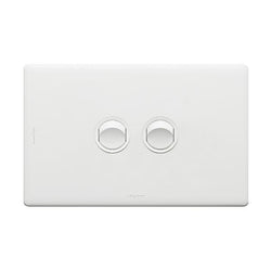 Excel Life Legrand EXCEL LIFE 2 GANG SWITCH 16A/16AX HORIZONTAL MATT WHITE