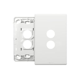 Excel Life Legrand EXCEL LIFE 2 GANG GRID & COVERPLATE MATT WHITE