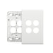 Excel Life Legrand EXCEL LIFE 4 GANG GRID & COVERPLATE MATT WHITE