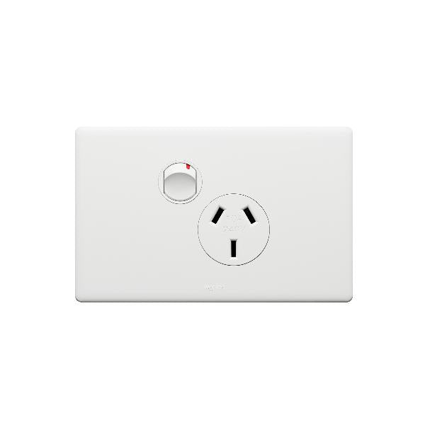 Excel Life Legrand EXCEL LIFE SINGLE POWERPOINT 10A MATT WHITE