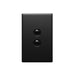 Excel Life Legrand EXCEL LIFE 2 GANG SWITCH 16A/16AX VERTICAL MATT BLACK