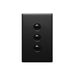 Excel Life Legrand EXCEL LIFE 3 GANG SWITCH 16A/16AX VERTICAL MATT BLACK
