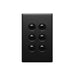 Excel Life Legrand EXCEL LIFE 6 GANG SWITCH 16A/16AX VERTICAL MATT BLACK