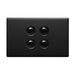 Excel Life Legrand EXCEL LIFE 4 GANG SWITCH 16A/16AX HORIZONTAL MATT BLACK