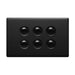 Excel Life Legrand EXCEL LIFE 6 GANG SWITCH 16A/16AX HORIZONTAL MATT BLACK