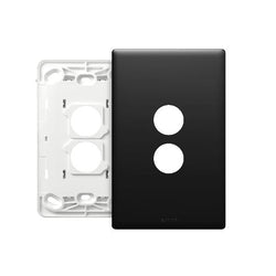 Excel Life Legrand EXCEL LIFE 2 GANG GRID & COVERPLATE MATT BLACK