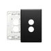 Excel Life Legrand EXCEL LIFE 2 GANG GRID & COVERPLATE MATT BLACK