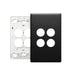 Excel Life Legrand EXCEL LIFE 4 GANG GRID & COVERPLATE MATT BLACK