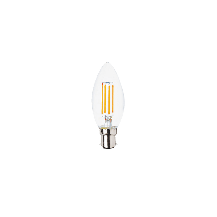 Glight B15 4W LED CANDLE LAMP 2700K CLEAR GLASS DIFFUSER DIM