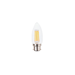 Glight B22 4W LED CANDLE LAMP 2700K CLEAR GLASS DIFFUSER DIM