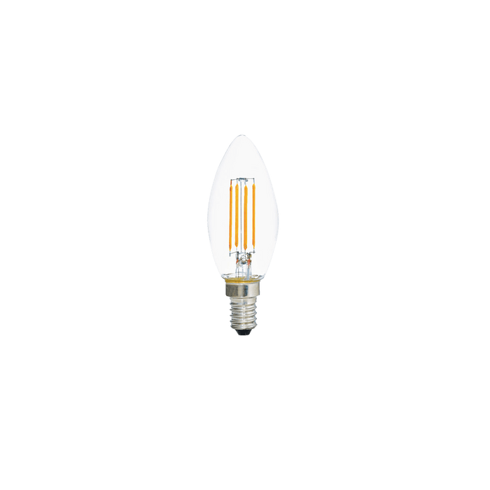 Glight E14 4W LED CANDLE LAMP 2700K CLEAR GLASS DIFFUSER DIM